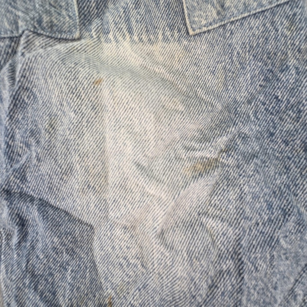 Levis 501 CT Jeans Womens Light Wash Tapered Patched Distressed Fits 27x27 - Picture 14 of 16